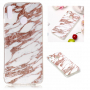 Etui plastikowe marmur do Honor 8X - biało-złote