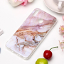 Etui plastikowe marmur do Honor 8X - różowe