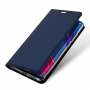 Dux Ducis Skin Pro pokrowiec skórzany flip do Xiaomi Mi 8 - niebieski
