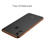 Baseus Shining etui przezroczyste z ramką do Xiaomi Mi 8 - złote