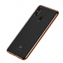 Baseus Shining etui przezroczyste z ramką do Xiaomi Mi 8 - złote