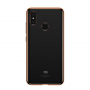 Baseus Shining etui przezroczyste z ramką do Xiaomi Mi 8 - złote