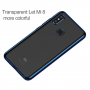 Baseus Shining etui przezroczyste z ramką do Xiaomi Mi 8 - niebieskie