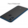 Baseus Shining etui przezroczyste z ramką do Xiaomi Mi 8 - niebieskie