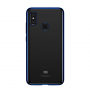 Baseus Shining etui przezroczyste z ramką do Xiaomi Mi 8 - niebieskie