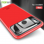 Mofi etui plastikowe ze szkłem do Xiaomi Mi 8 - czerwone