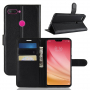 Litchi pokrowiec skórzany flip do Xiaomi Mi 8 Lite - czarny