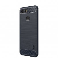 Mofi etui ze szlifowaną teksturą do Xiaomi Mi 8 Lite - ciemnoniebieskie