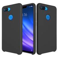 Etui silikonowe Liquid do Xiaomi Mi 8 Lite - czarne
