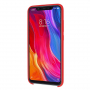 Etui silikonowe Liquid do Xiaomi Mi 8 - czerwone
