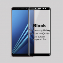 Mofi Szkło hartowane 3D do Samsung A8 Plus (2018) - czarne