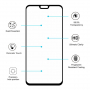 Enkay Szkło hartowane 2,5D do Honor 8X - czarne