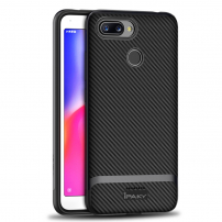 Ipaky etui z teksturą włókien karbonowych do Xiaomi Redmi 6 - czarne