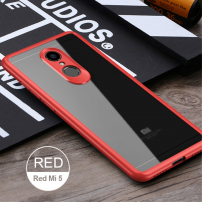 Ipaky etui ochronne z TPU i pleksiglasu do Xiaomi Redmi 5 - czerwone