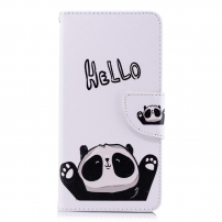 Pokrowiec flip miła panda do Xiaomi Redmi 5 - biały