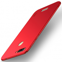 Mofi etui matowe z twardego plastiku do Xiaomi Redmi 6 - czerwone