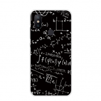 Etui ochronne plastikowe równania na tablicy do Xiaomi Mi A2 - czarne