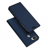 Dux Ducis pokrowiec ochronny skórzany do Xiaomi Redmi 6 - ciemnoniebieski