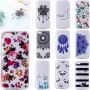 Etui ochronne miękkie kolorowe kwiaty do Xiaomi Redmi 6 - przezroczyste