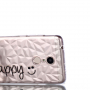 Etui ochronne ze wzorem 3D Be happy do Xiaomi Redmi 5 - przezroczyste