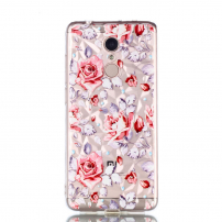 Etui ochronne ze wzorem 3D czerwone róże do Xiaomi Redmi 5 - przezroczyste