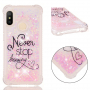 Etui ochronne Never stop dreaming z pływającymi cekinami do Xiaomi Mi A2 Lite - przezroczyste