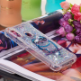 Etui ochronne sowa z pływającymi cekinami do Xiaomi Mi A2 Lite - przezroczyste