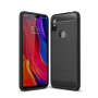 Etui ochronne z teksturą szlifowaną do Xiaomi Redmi Note 6 Pro - czarne