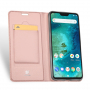Dux Ducis pokrowiec ochronny skórzany do Xiaomi Redmi Note 6 Pro - różowo-złoty