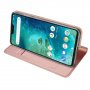 Dux Ducis pokrowiec ochronny skórzany do Xiaomi Redmi Note 6 Pro - różowo-złoty