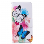 Pokrowiec flip motyle i kwiaty do Xiaomi Redmi Note 6 Pro - kolorowy