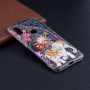 Etui ochronne miękkie kwiaty i słoń do Xiaomi Redmi Note 6 Pro - kolorowe