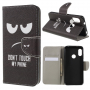 Pokrowiec flip Don't touch my phone do Xiaomi Redmi Note 6 Pro - czarny