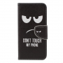 Pokrowiec flip Don't touch my phone do Xiaomi Redmi Note 6 Pro - czarny