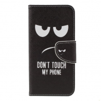 Pokrowiec flip Don't touch my phone do Xiaomi Redmi Note 6 Pro - czarny