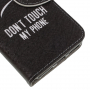 Pokrowiec flip Don't touch my phone do Xiaomi Redmi Note 6 Pro - czarny