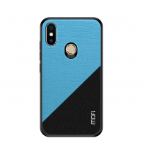 Mofi etui ochronne plastikowe i tekstylne do Xiaomi Mi A2 Lite - niebieskie