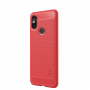 Mofi etui ochronne ze szlifowaną teksturą do Xiaomi Redmi Note 6 Pro - czerwone