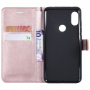 Pokrowiec ochronny flip ze skóry sztucznej do Xiaomi Redmi Note 6 Pro - różowy