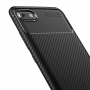 Etui ochronne z teksturą włókien karbonowych do Xiaomi Redmi 6 - czarne