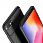 Etui ochronne z teksturą włókien karbonowych do Xiaomi Redmi 6 - czarne