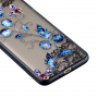 Etui ze wzorem koronki, motylów i roślin do Xiaomi Redmi 6 - niebieskie