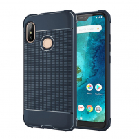 Odporne na wstrząsy, miękkie etui tylne do Xiaomi Mi A2 Lite - niebieskie