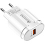 Szybkoładujący adapter 18W QC 3.0 do stojaków bezprzewodowych - biały