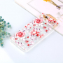 Etui róże czerwone z 3D wzorem diamentu do Xiaomi Redmi 6 - przezroczyste