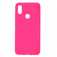 Etui ochronne plastikowe matowe do Xiaomi Mi A2 Lite - fuksjowe