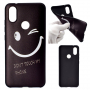 Etui ochronne miękkie plastikowe Don't touch my phone do Xiaomi Redmi Note 6 Pro - czarne