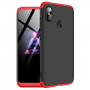 GKK etui tylne z ochroną krawędzi do Xiaomi Redmi Note 6 Pro - czerwono-czarne