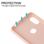Etui ochronne gumowe miękkie do Xiaomi Redmi Note 6 Pro - różowe