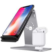 Bestand stacja ładująca do Airpods z Qi ładowaniem iPhone / AirPods - szara